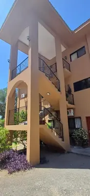 a building with balconies on the side of it at Vida de la Paz 4 - Oceanview Condo, 2BR, just remodeled, Playa Prieta in Potrero