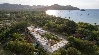 an aerial view of a resort and the water at Coco Dream Escapes Ground unit in Coco