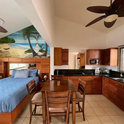 Tropical Beach Second Floor Studio with Hill view