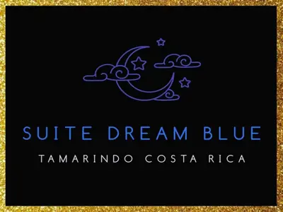 a logo for a company with a moon and stars at Suite Dream Blue in Tamarindo