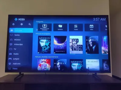 a television screen with a bunch of movies on it at Condo en Jacó in Jacó