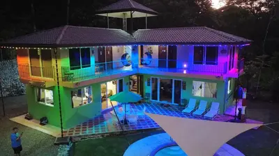 a model of a house with a pool at YETHAN HOUSE in Uvita