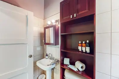 a small bathroom with a sink and a toilet at Dolce Vita 7028 in Coco