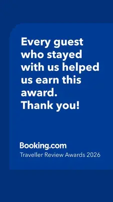 a blue picture with the words every guest who stayed with us helped us earn this at Celajes del Poás in Poás
