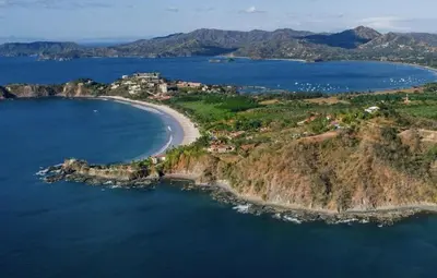 an aerial view of a small island in the water at Casa Del Mar- 3 Br Ocean View House In Flamingo in Playa Flamingo