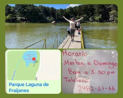 a woman standing on a dock next to a lake at Cabaña2 Mirador Jacuzzi in Sarchí