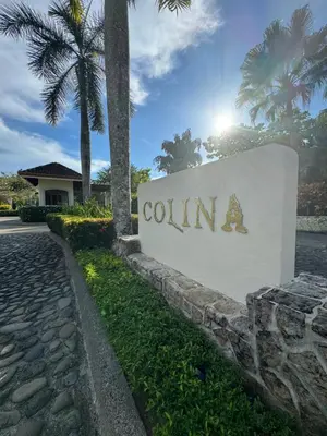 a sign at the entrance to a villa at Luxury Condo at Los Sueños Resort & Marina in La Mona