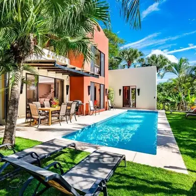 Private pool BBQ