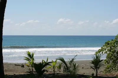 a view of the ocean from a beach at Sol Pacifico Lodge in Cascajal