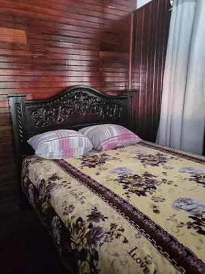 a bed with two pillows on top of it at Downtown Montezuma Hostel in Montezuma