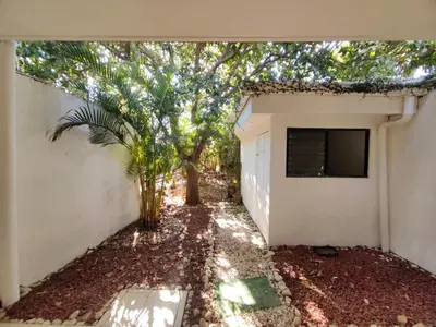 a tree in front of a white building with a tree at Hotel Boutique CasAguacate Apt Morfo close to Airport in Potrerillos