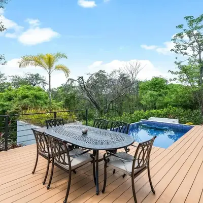 Villa with Minimalist Design & Scenic Deck with Private Infinity Pool and Jungle Views