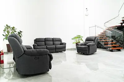 two chairs and a recliner in a living room at Home 333 habitacion 336 in Escazu