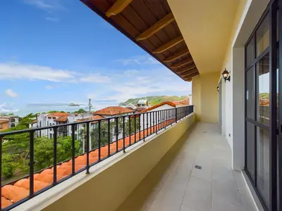 a balcony with a view at Casa Luna At Las Catalinas in Playa Danta