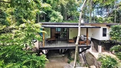 a house in the middle of the forest at Casas Alba - 1 bedroom Loft private kitchen bathroom and terrace Malpais in Mal País