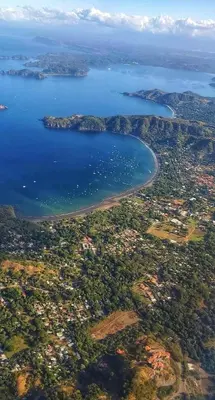 an aerial view of a city and a body of water at Marine Beach Bliss Ground Floor Studio in Coco