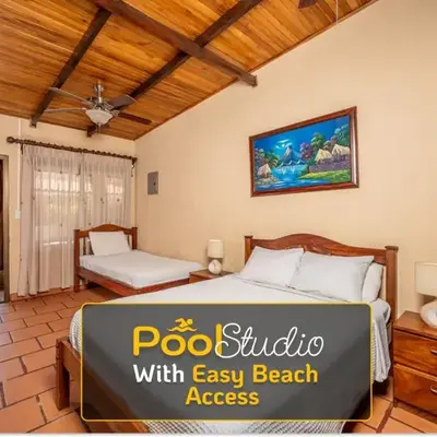 Charming Studio with Pool & Beach Access