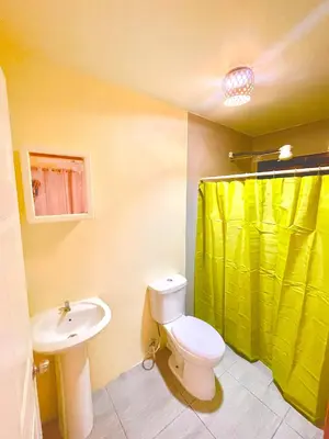 a bathroom with a toilet and a sink at Hotel Tierra De Volcanes in Fortuna