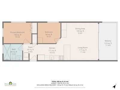 a floor plan of a house at Ground-Floor Condo Near Beach & Marina by SPCR in Playa Flamingo