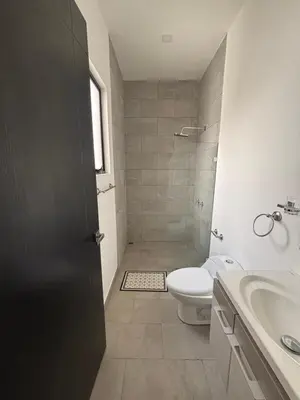 a bathroom with a toilet and a sink and a shower at Casa Yani Santa teresa in San Isidro