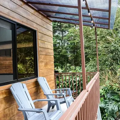 Casa Jaspe Monteverde - Balcón vista en Monteverde