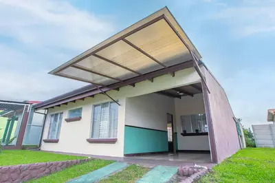 a small house with a large open door at Casa Chelis in Fortuna