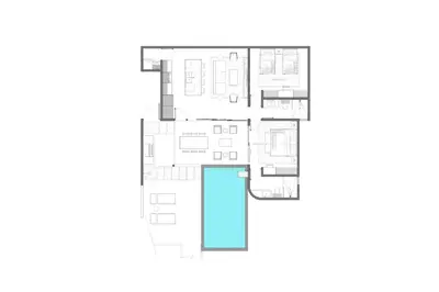 a floor plan of a house at Soleil Samara in Sámara