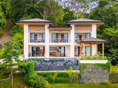 an image of a house with a swimming pool at Villa del Cielo - by Pura Villas in Uvita