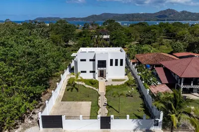 an aerial view of a house with a garden at Casa Corales Dreams Deluxe in Playa Flamingo