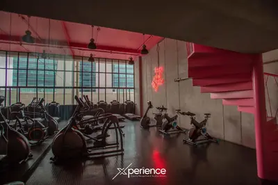 a gym with treadmills and elliptical machines at Bloum at 22, City Views and Wonderland Vibes! in Hatillo