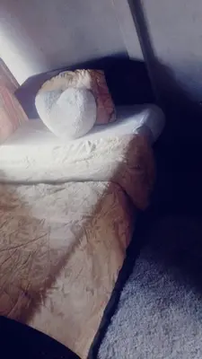 a bed with two pillows on top of it at Puertohumo in Puerto Humo