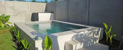 a swimming pool in the backyard of a house at Nuevo Leones, #50 in Parrita