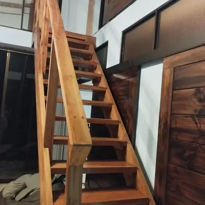 a staircase in a tiny house at Nidos Paradise's in Buenos Aires
