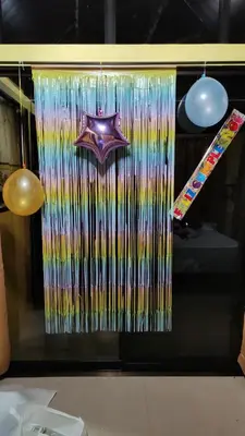 a display case with a purple star on a wall at Villa Los Colibrí 11 in Agua Blanca