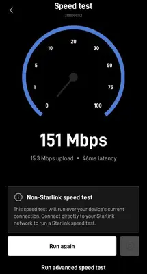 a clock on a phone with a speed test at Villas Pura Vida - Marañón in Puntarenas