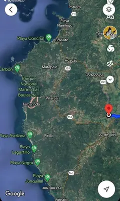 a map of the region of provence and its attractions at Casa playa vacaciones in Santa Cruz