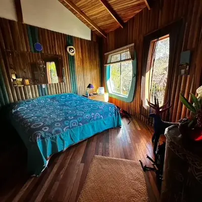 Artistic house in a coffee plantation