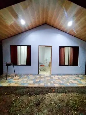 a house with two windows on the side of it at Cabana Castaña in Marsella
