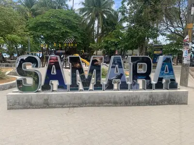 a sign that says savana in a park at Casa Tres Luces - Samara Home in Nicoya