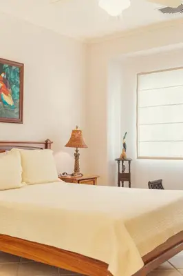 a bedroom with a large bed and a window at CR Luxury Del Mar 2Q 3 Bdrm in La Mona