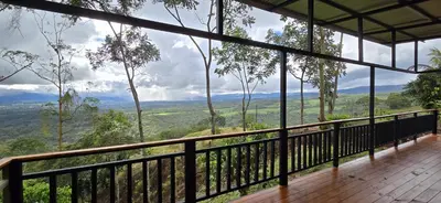a view from the balcony of a tree house at VIP Villa Vista Hermosa in San Francisco