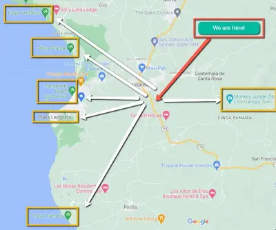 a map of the proposed upgrade to waipara hospital at Oshy Sunset Apartments - 10 mins from Tamarindo in Villarreal