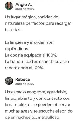 a screenshot of a cell phone of a text message about a person at Alojamiento con piscina in Aguas Zarcas