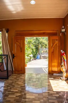 an open door to a room with a patio at San Gabriel Kalyäkä No 02 in San Gabriel