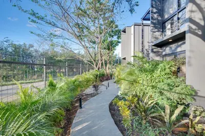 a garden with plants and a walkway at The Bungalows #2 - Boutique Hotel in Flamingo Beach - Top Level Studio in Playa Flamingo