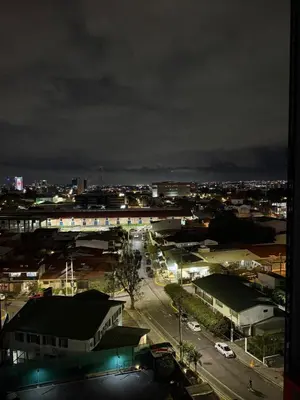a view of a city at night at Great View in Escalante! in San José