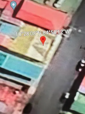 a map of a street with a red spot on it at Doucemaison in Tilarán