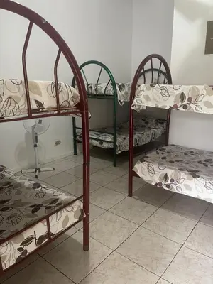 a group of bunk beds in a room at La Dehesa B&B en San Joaquín de Flores in Heredia