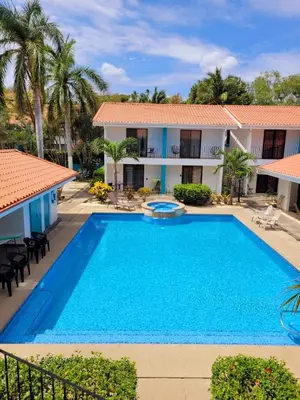 an image of a swimming pool in front of a house at Garza Real in Coco