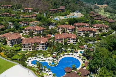 an aerial view of a resort at Casa del Mar - Veranda Retreat Pool and Balcony in Herradura